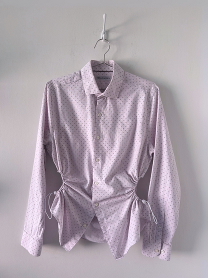 M/L Nena Hansen Bungee Shirt - Pale Pink Dot