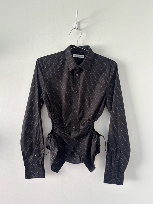 XS/S Nena Hansen Bungee Shirt - Black Dot