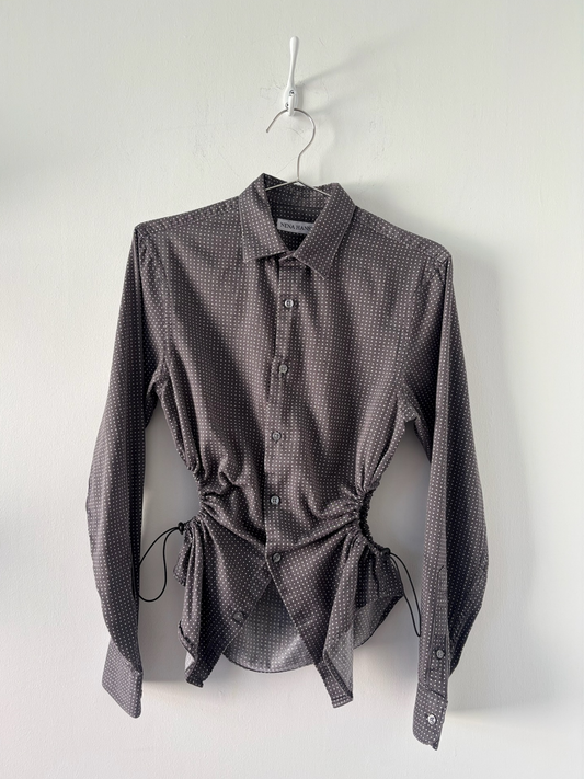 S Nena Hansen Bungee Shirt - Soft Grey Dot